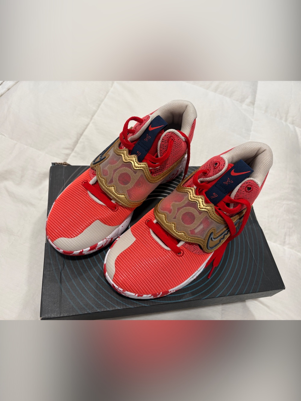 BRAND NEW IN BOX Nike KD Trey 5X Red/Gold Mens 8/Womens 9.5